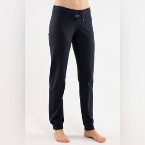 Lululemon Tea Lounge Pant Heathered Deep Navy Joggers Women Sz 4